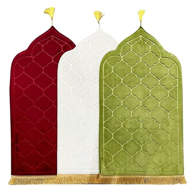 Ramadán Regalo Adoración Almohadilla Oración Alfombras Piso Adoración Manta Oración Alfombra