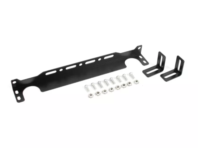 Supporto radiatore olio alluminio nero inclusi angolo e viti per radiatore olio 330 mm
