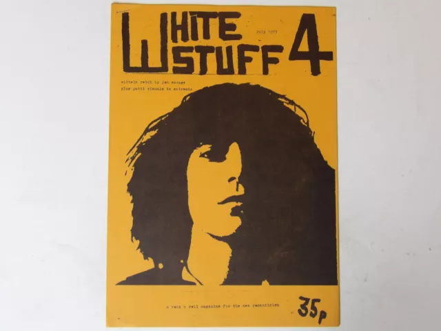 White Stuff Original UK Fanzine: Ausgabe #4 1977 Patti Smith Sandy Robertson