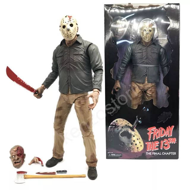 NECA Friday The 13th Part 4 Jason Voorhies 1/4 Scale Action Figure 18'' Model