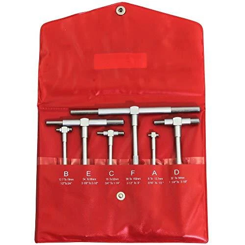 Anytime Tools Telescopic Cylinder Bore Gauge Set 6 Piece 5/16 - 6 High Precis...