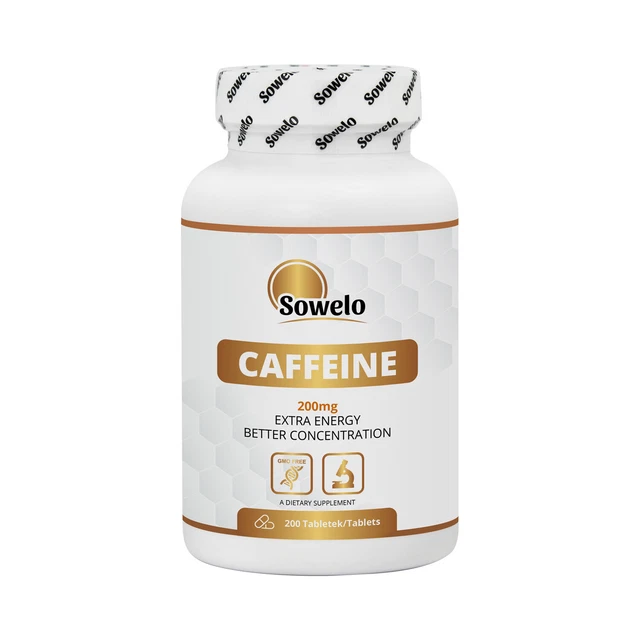 SOWELO CAFFEINE 200mg COMPRIMÉS AJOUTE DE L'ÉNERGIE ET DE LA CONCENTRATION