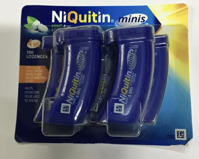 NiQuitin Minis como nuevo 4 mg nicotina - 100 pastillas - 2024 exp -