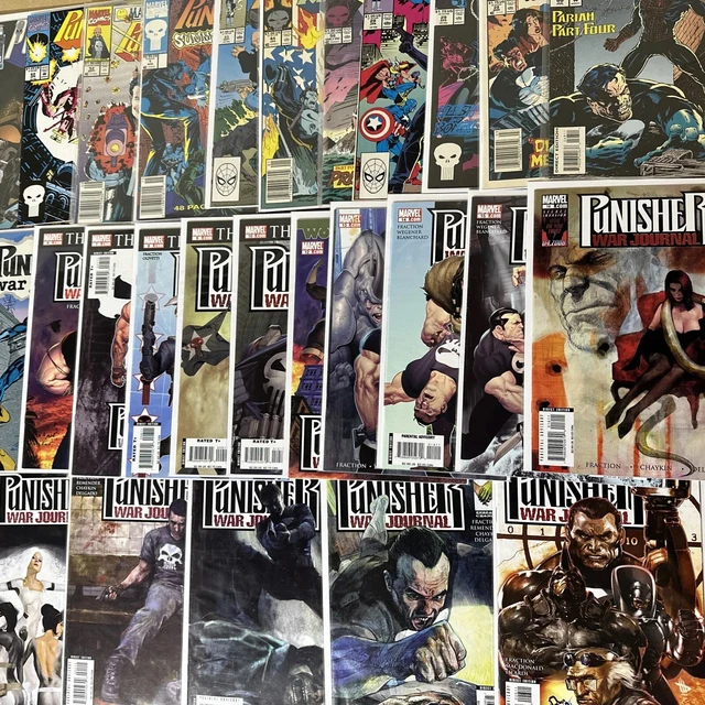 LOT OF 37 PUNISHER WAR JOURNAL V1 1988 V2 2007 Zone 1987 Run Mixed Marvel Comics