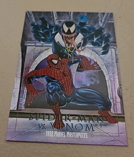 1993 SkyBox Marvel Universe IV #175 Spider-Man vs Cardiac - NM-MT