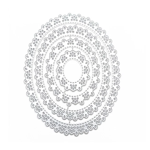 Oval Metal Cutting Dies Stencil DIY Scrapbooking Album Paper Card Template