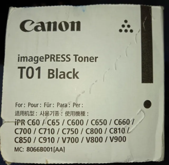 Canon T01 (8066B001) Genuine Black Toner Cartridge