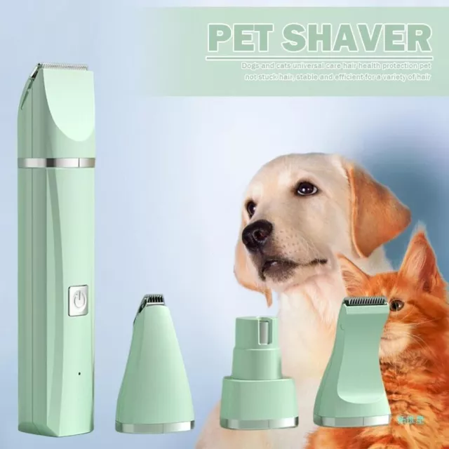 4 In 1 Pet Hair Trimmer Electric Charging Shaver Cat Dog Clippers Grooming Kit 2