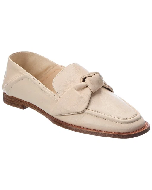 Alexandre Birman Clarita Leather Loafer Women's White 38