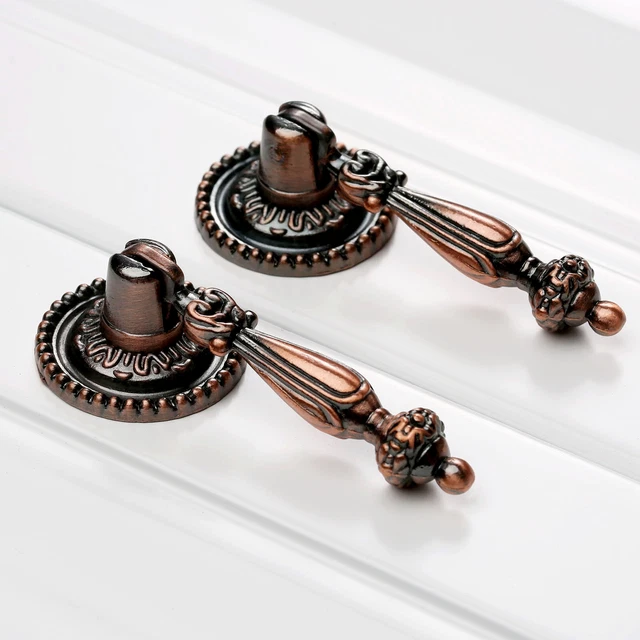 2X Vintage Pull Handle Knob Door Kitchen Cabinet Drawer Cupboard Wardrobe Closet
