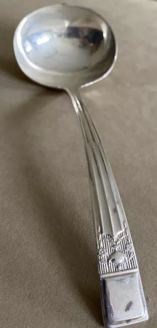Vintage Placcato ARGENTO ~ MESTOLO ~ di John Turton Modello Non Identificato
