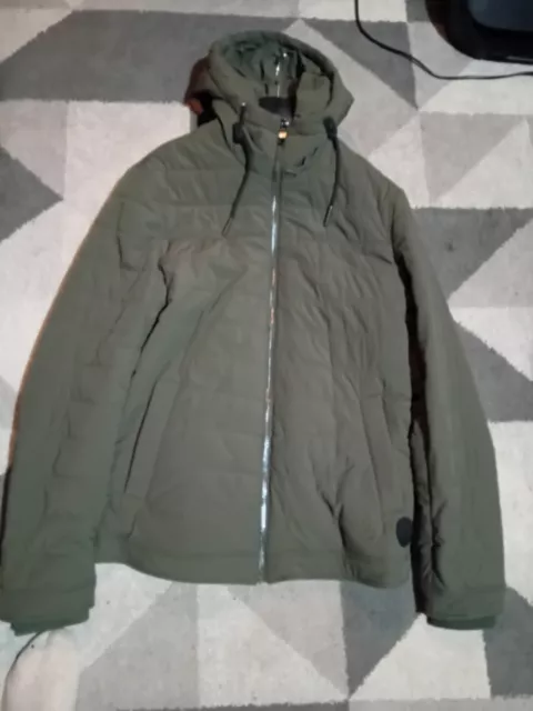 TED BAKER OVARN Nylon Jacket Khaki Green Size 2 small New With