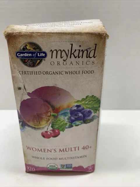 Garden of Life Women's 40+ Multivitamin Tablets - 120 Count Exp 2025+ #7784