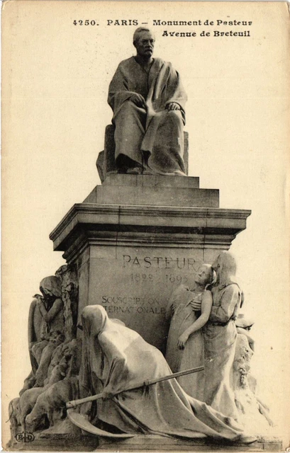 CPA PARIS 7th-Monument de Pasteur-Avenue Breteuil (327372)