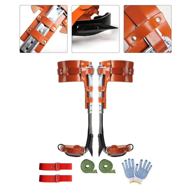 Tree Climbing Tool Set Durable with Belt Tree Climbing Equipment Steel