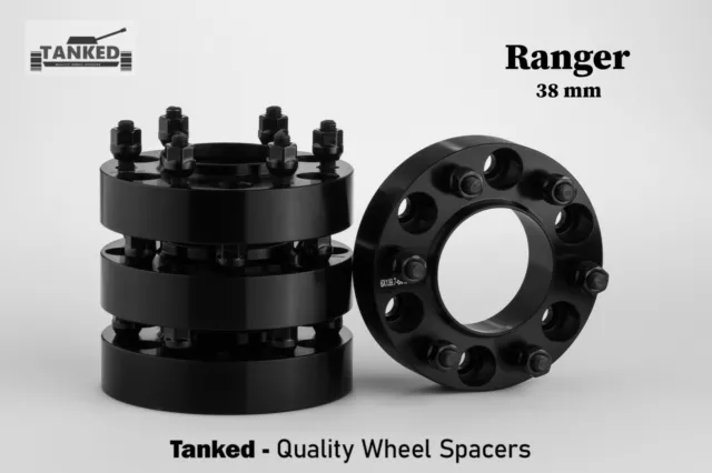 Ford Ranger  Wheel Spacers  Hub Centric 93.1 Centre 38 mm Vehicle Specific  x 4