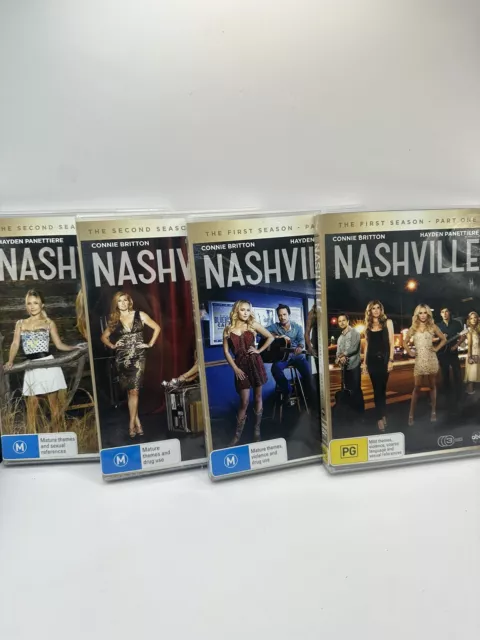 Nashville Complete Season 1 - 2 DVD Region 4 Connie Britton Hayden Panettiere