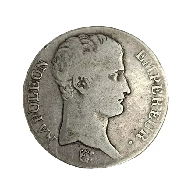Napoléon Ier 5 Francs An 13 A Paris Argent 24.7 Gr