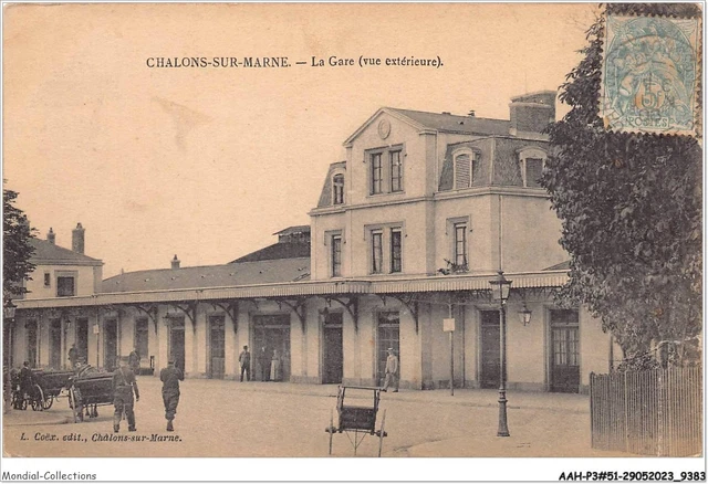 AAHP3-51-0201 - CHALONS-SUR-MARNE - La Gare - Vue extérieure