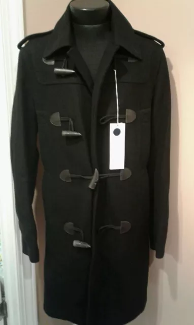 BNWT COMING SOON by Yohji Yamamoto Italy EU 48, US 38 black toggle overcoat