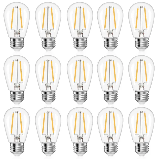 S14 E26 LED Light Bulbs 20 Watt Equivalent Vintage Edison Bulb Warm White 2700K