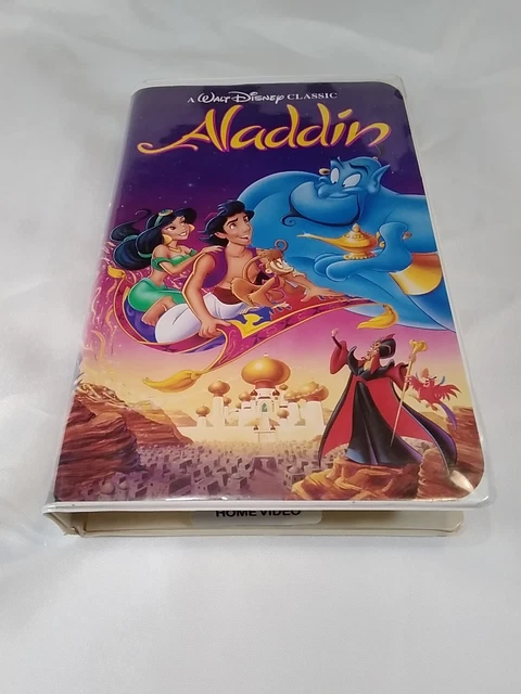 ALADDIN~ WALT DISNEY Classic~ Black Diamond VHS Tape #1662 Clamshell £8