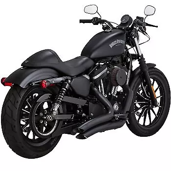 VANCE & HINES 46367 Black Big Radius Exhaust System for Sportster 14-22