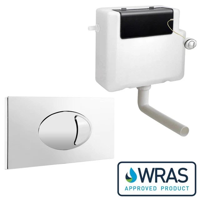 LONG CABLE CONCEALED Toilet Cistern Dual Flush WC Bottom OR Side Entry