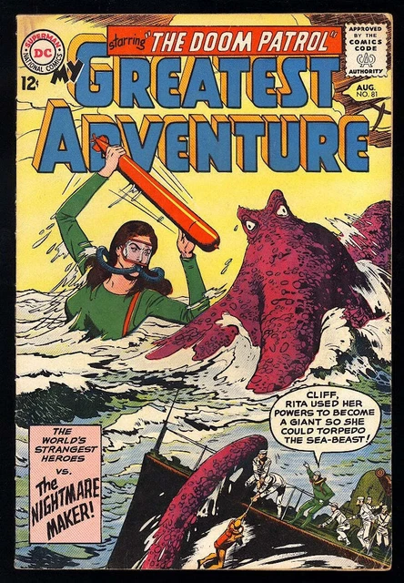 My Greatest Adventure #81 DC 1963 VG/FN 2nd App of Doom Patrol! L@@K!