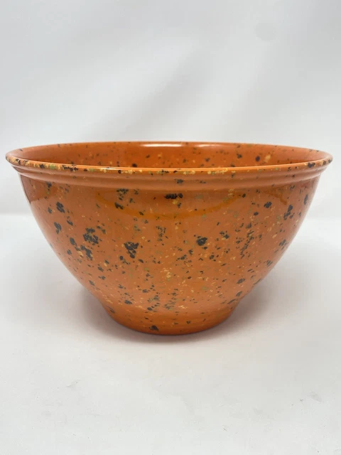 Tazón de basura de melamina naranja confeti moteado Rachael Ray