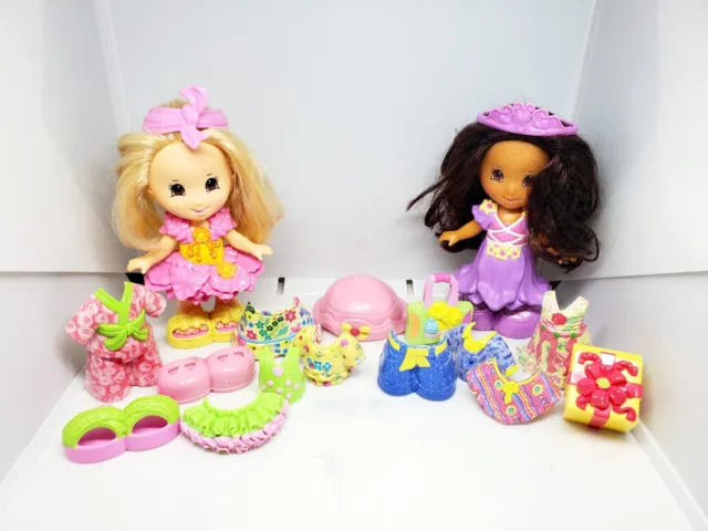 Erica and Juliet Fisher-Price Snap 'n Style Dolls 2008 with Accessories Lot