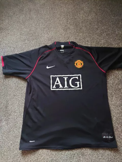 Man Utd Away Shirt 2007/2008 L