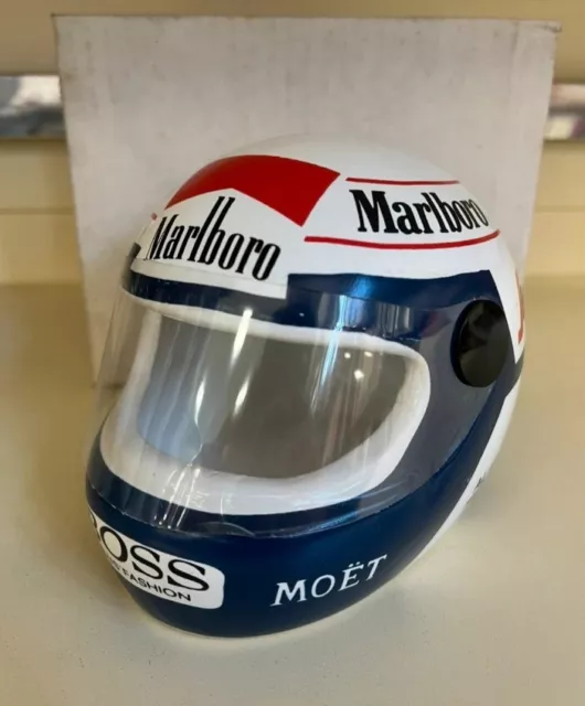 Rare CASQUE F1 En Céramique De 1985 Alain PROST Course Automobilia Formule 1