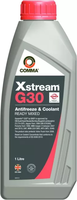 Comma XSM1L Xstream G30 Ready To Use Coolant, 1 Liter