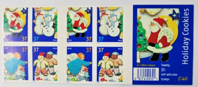 2004 USPS Stamp 20 Sheets Holiday Christmas Cookies MMH B9