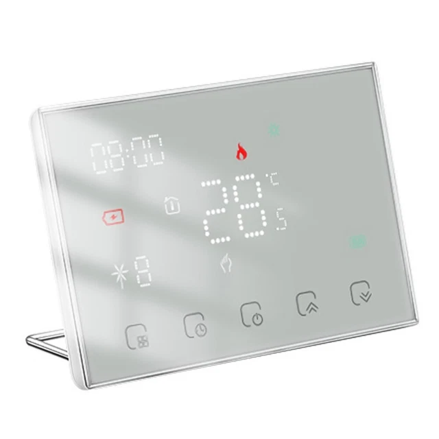 Interrupteur thermostat à écran tactile numérique pour WiFi chauffage électr