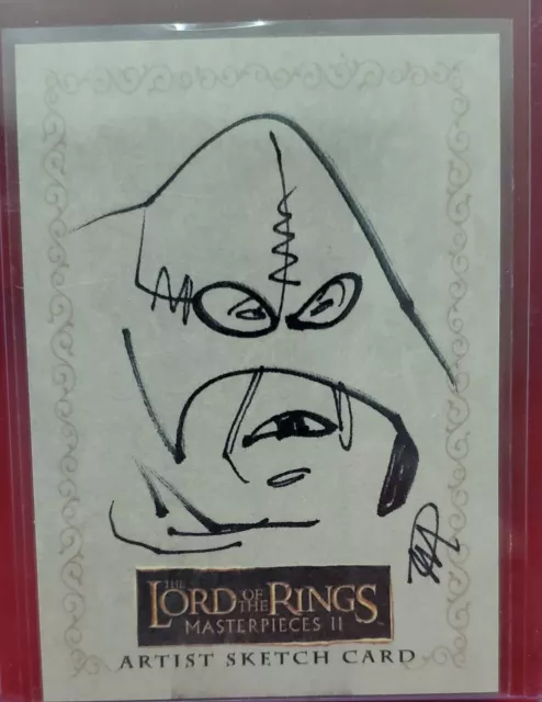 2008 TOPPS LORD OF THE RINGS LOTR MASTERPIECES II SKETCH CARD by RYAN WATERHOUSE