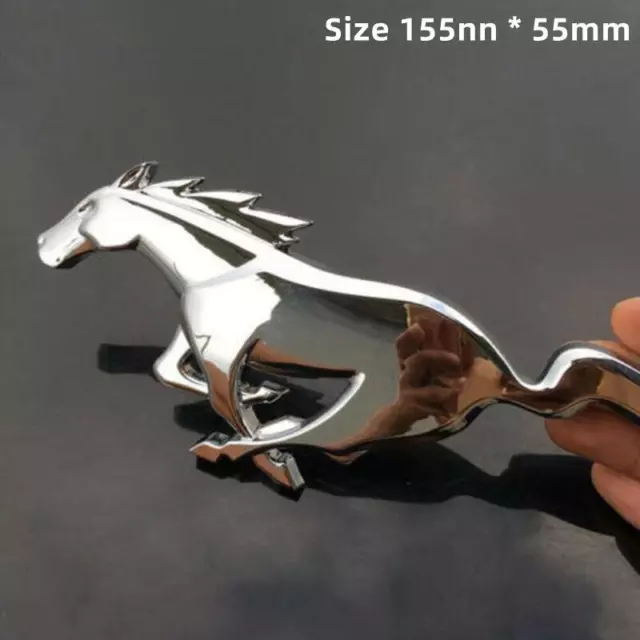 Neuf Autocollant De Voiture De Cheval 3D Emblème Insigne Côté De Voiture Chrome 2