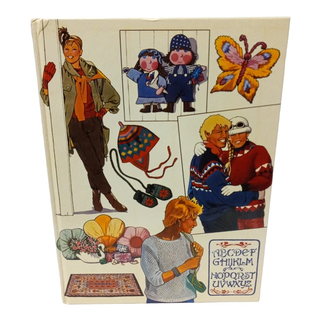 Libro alemán de colección de ganchillo y costura 1983 tapa dura