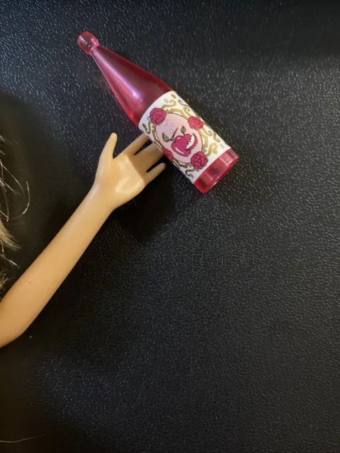 Pink Clear Sparkling Apple Cider Barbie Accessory Dollhouse Miniature Diorama