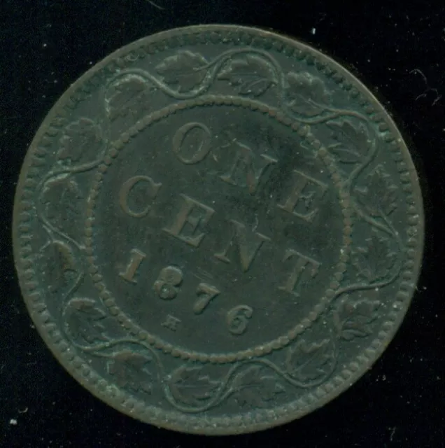 1876H Canada Large Cent Queen Victoria   R112