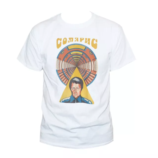 T-shirt Solaris Andrei Tarkovsky sovietico culto russo poster art top