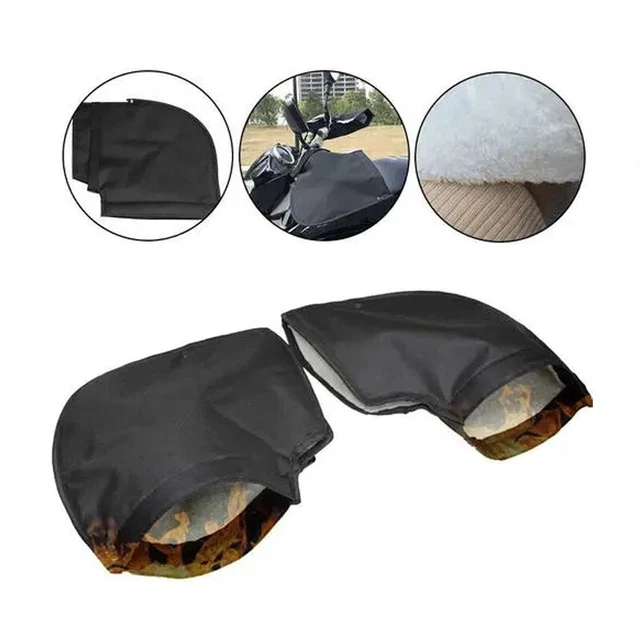 2× Winter Snowmobile Motorcycle Hand Warmers Gloves for Dirt Bike Moped ATV Part