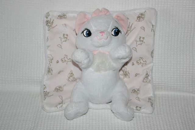 Disney Nicotoy Doudou Peluche Chat Marie Aristochats Avec Couverture Rose Kom9