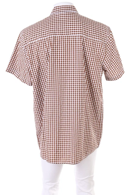 Distler Original Trachten-Hemd Karo kariert XL zimt weiß 2