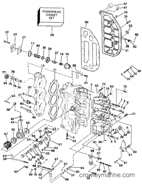 Evinrude/Johnson Guide Lever To Link (0336456) 2