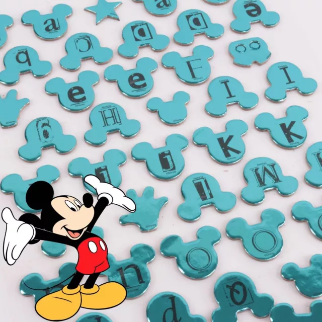 DISNEY MICKEY MOUSE LETTER STICKERS Blue Personal Name Alphabet Number Wall Door