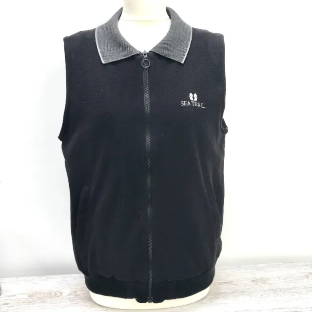 Sunderland of Scotland Gilet ladies black fleece golf vest Size Small, lined