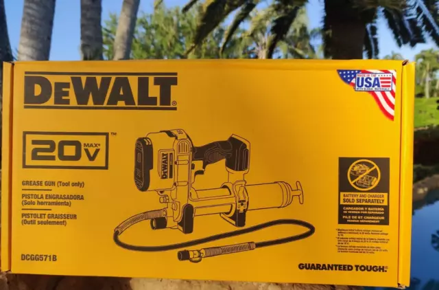 DEWALT 20V MAX Li-Ion Grease Gun DCGG571B Made In USA