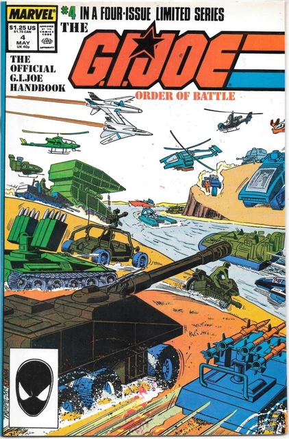 The G.I. Joe Order of Battle Comic Book #4 Marvel Comics 1987 VERY HIGH GRADE